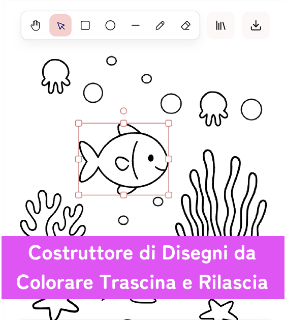 Come Creare Disegni da Colorare di Animali Marini Personalizzati GRATIS